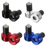 7-8 Inch Motorcycle Aluminum Handlebar Hand Grips End Cap Plugs Weights Sliders